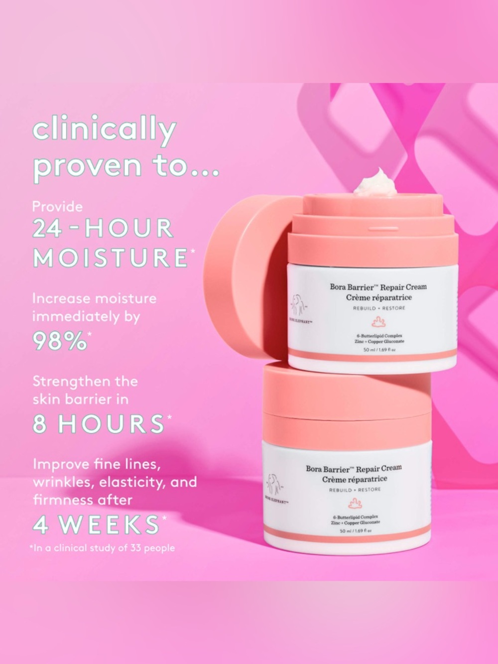 Drunk Elephant Bora Barrier Repair Cream - 50ml / 1.69 fl oz - Brand New - Picture 3 of 7